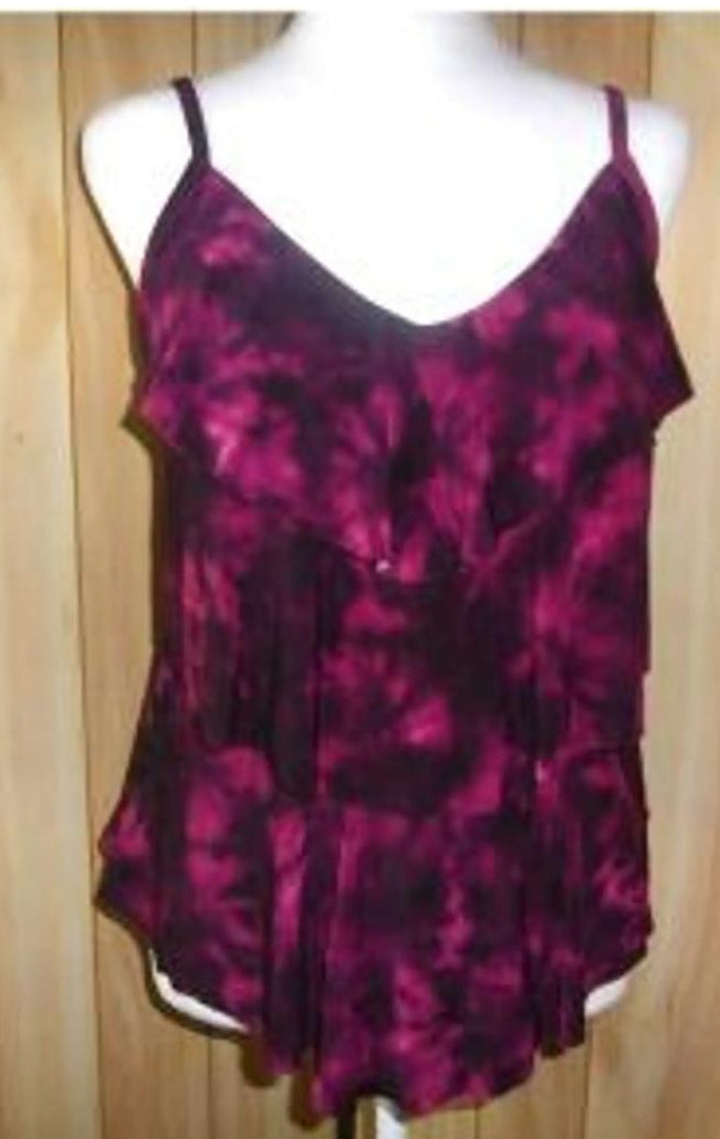 Women's Tiered Swim top Sm