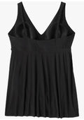 Black Side Slit sz 17 One Piece Swimsuit
