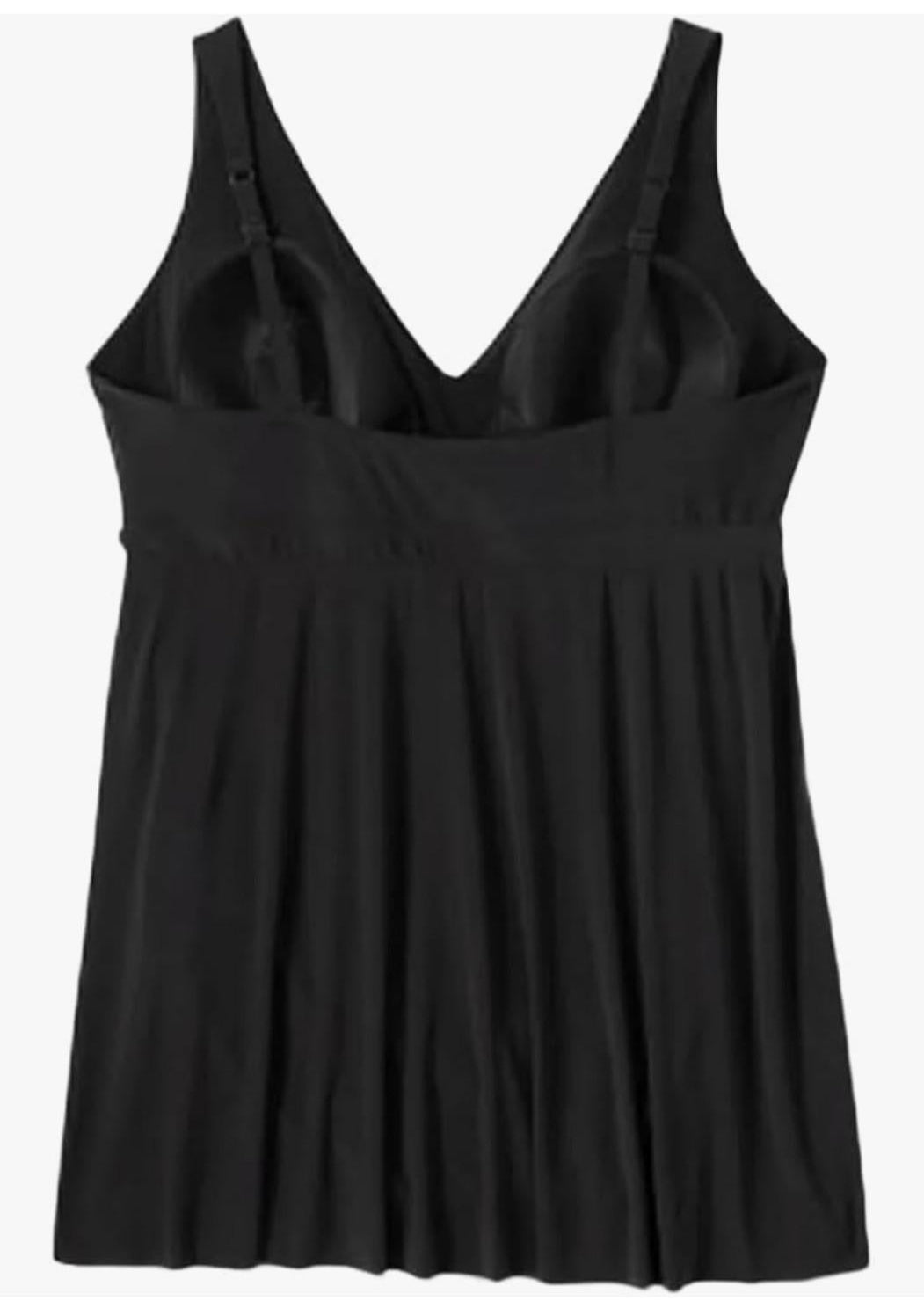Black Side Slit sz 17 One Piece Swimsuit
