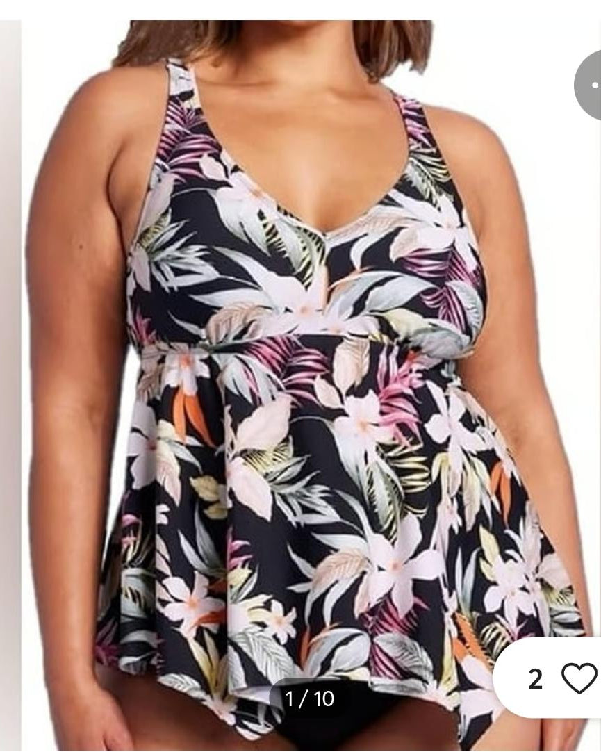 Kona Sol Tankini V neck womens