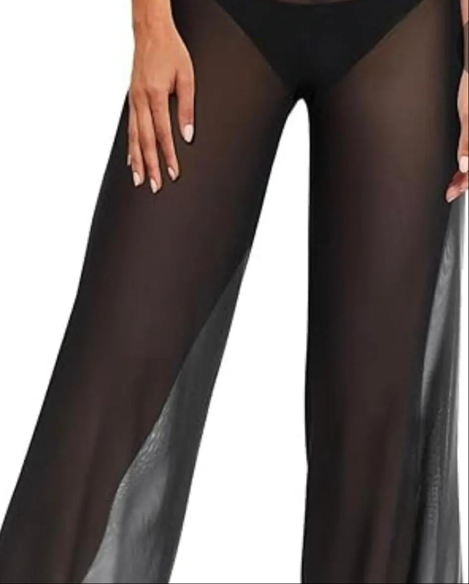 Wild Fable Mesh High Waist Flare Leg coverup